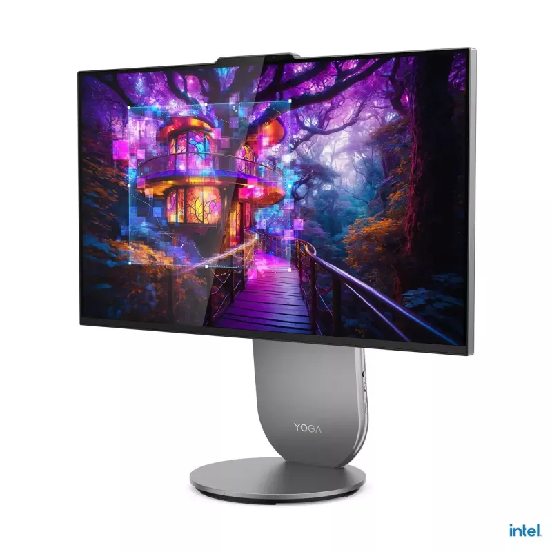 Komputer All-in-One Lenovo Yoga AIO 9 27IAH10 — 27 cali QHD, Intel Core Ultra 7 255H, 16 GB LPDDR5x, 1 TB SSD, Intel Arc 140T, Windows 11 Home