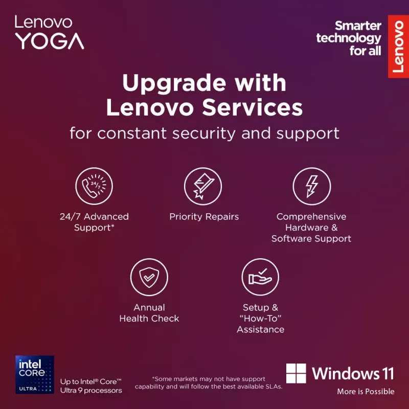 Komputer All-in-One Lenovo Yoga AIO 9 27IAH10 — 27 cali QHD, Intel Core Ultra 7 255H, 16 GB LPDDR5x, 1 TB SSD, Intel Arc 140T, Windows 11 Home