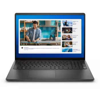 DELL DC16250 Intel Core 5 120U Laptop 40,6 cm (16 cali) Full HD+ 8 GB DDR5-SDRAM 512 GB SSD Wi-Fi 6 (802.11ax) Ubuntu Linux UK International Czarny