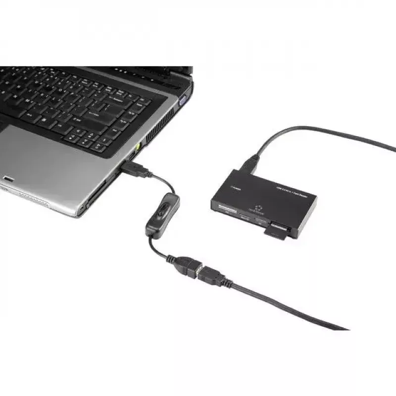 Kabel USB Renkforce RF-3322982 0.25m USB A czarny