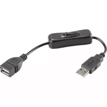 Kabel USB Renkforce RF-3322982 0.25m USB A czarny