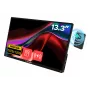 Monitor przenośny VERBATIM 13,3 cala WUXGA (1920x1200) IPS z ekranem dotykowym, bateria, USB-A/USB-C, 3,5 mm, aluminium, 0,925 kg