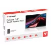 Monitor przenośny VERBATIM 13,3 cala WUXGA (1920x1200) IPS z ekranem dotykowym, bateria, USB-A/USB-C, 3,5 mm, aluminium, 0,925 kg
