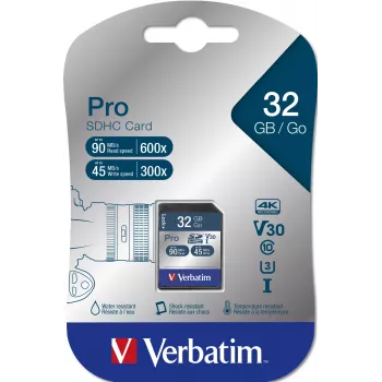 Pamięć Flash Verbatim Pro 32 GB SDHC UHS Klasa 10