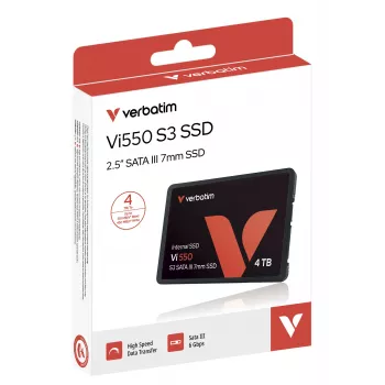 Verbatim Vi550 S3 SSD 4TB, 4 TB, 2.5 cala, 510 MB/s, 6 Gbit/s