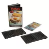 Płyta zapasowa Tefal XA800112 do Snack Collection/SnackTime — czarna, 242×155×44 mm, zestaw 2 szt.