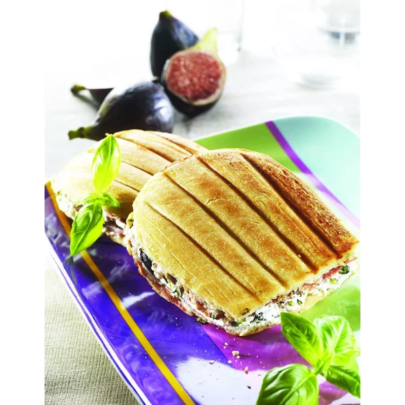 Płyta zapasowa Tefal XA800112 do Snack Collection/SnackTime — czarna, 242×155×44 mm, zestaw 2 szt.