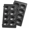 Płyta zapasowa Tefal XA801512 czarna do Snack Collection, 242×155×44 mm, 2 szt.