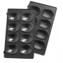 Płyta zapasowa Tefal XA801512 czarna do Snack Collection, 242×155×44 mm, 2 szt.
