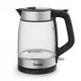 Tefal Glass Kettle KI605830 czajnik elektryczny 1,7 L 2200 W Czarny, Srebrny, Przezroczysty