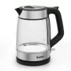 Tefal Glass Kettle KI605830 czajnik elektryczny 1,7 L 2200 W Czarny, Srebrny, Przezroczysty