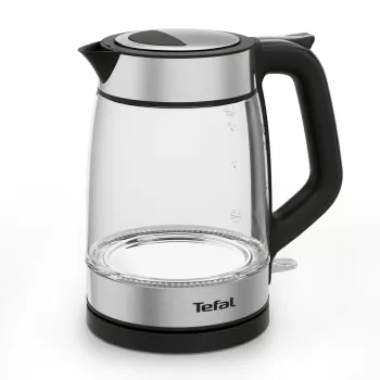 Tefal Glass Kettle KI605830 czajnik elektryczny 1,7 L 2200 W Czarny, Srebrny, Przezroczysty