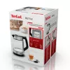 Tefal Glass Kettle KI605830 czajnik elektryczny 1,7 L 2200 W Czarny, Srebrny, Przezroczysty