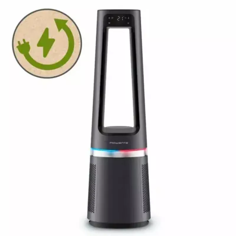 Oczyszczacz powietrza Rowenta Eclipse 3-in-1 Connect QU5072 do 50 m², 130 m³/h, 62 dB, srebrny