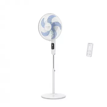 Wentylator podłogowy domowy Rowenta Turbo Silence VU5450F0, 32 W, wysokość 1470 mm, biały