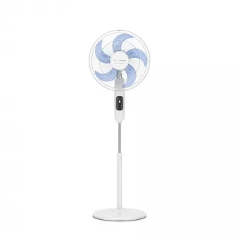 Wentylator podłogowy domowy Rowenta Turbo Silence VU5450F0, 32 W, wysokość 1470 mm, biały
