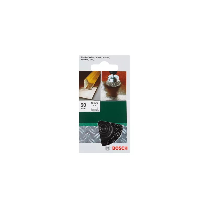 Szczotka kubkowa Bosch 2609256515 Średnica trzpienia 6 mm Średnica 5 cm