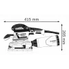 Bosch 0 601 292 801 szlifierka oscylacyjna 11000 obr./min 22000 drgań/min