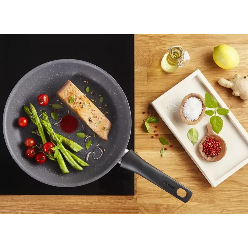 Uniwersalna patelnia Tefal Healthy Chef G15004 Okrągła 24 cm Szara