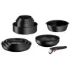 Zestaw garnków Tefal Ingenio L76391 — aluminiowy zestaw mieszany, 4 szt. (rondle Ø16/18/20 cm) czarny