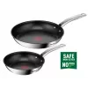 Zestaw patelni Tefal Intuition B817S255 — patelnie ze stali nierdzewnej 20 cm i 26 cm