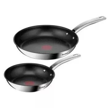 Zestaw patelni Tefal Intuition B817S255 — patelnie ze stali nierdzewnej 20 cm i 26 cm