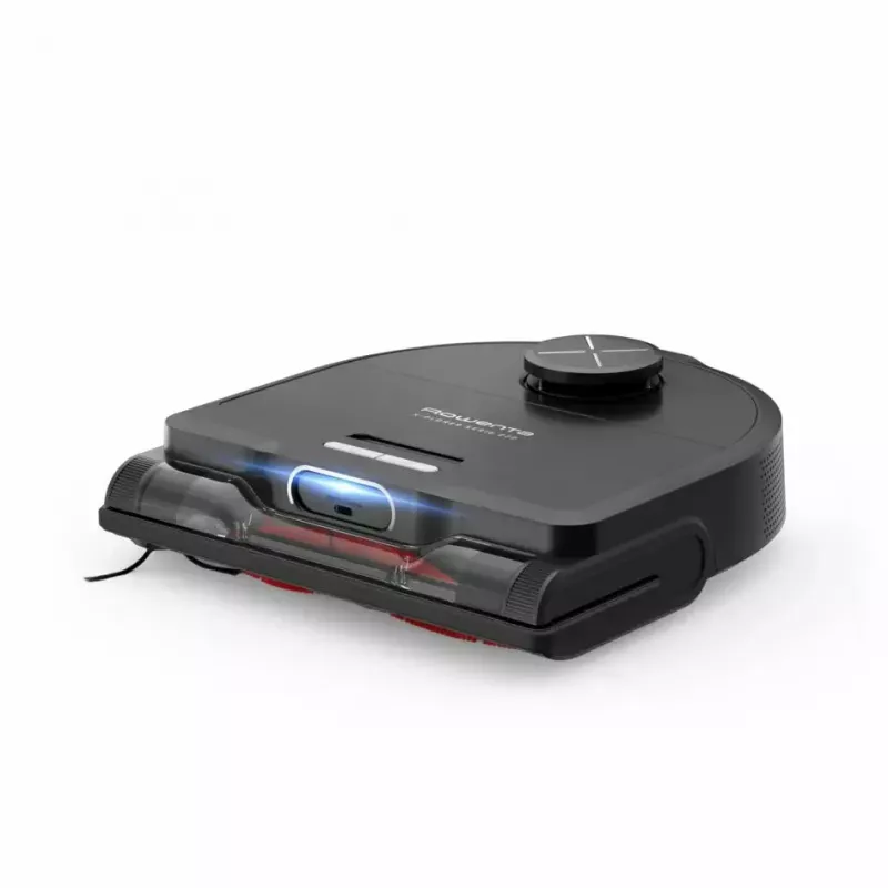 Robot odkurzający Rowenta X‑Plorer RR9465WH — bezworkowy, kształt D, pojemnik na kurz 0,35 l, czas pracy 120 min, litowo-jonowy, 97×325×335 mm, czarny