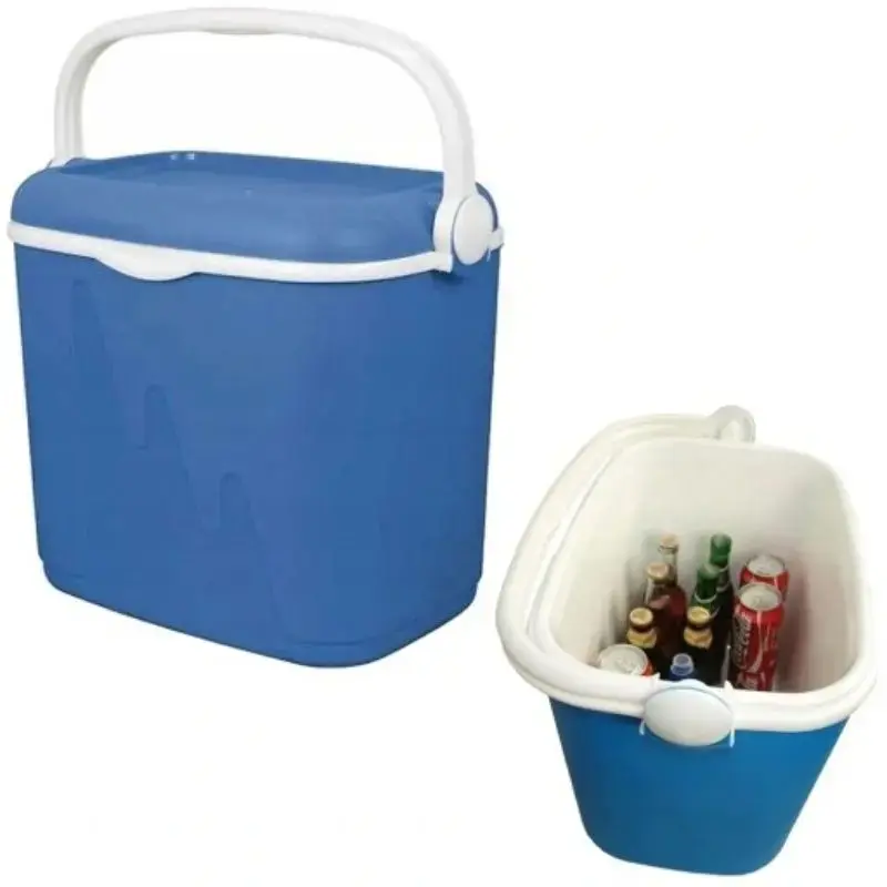 Lodówka turystyczna Keter High-rise 33 L — 49,8×33,3×41 cm, niebiesko-biała