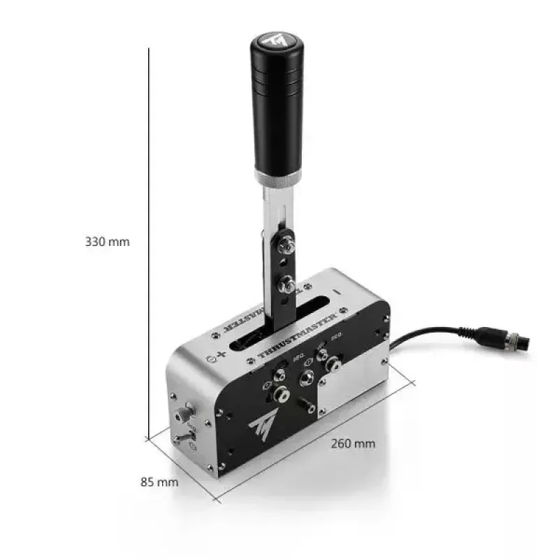 Hamulec ręczny Thrustmaster 4060306 USB Czarny Srebrny do PC PS4 PS5 Xbox