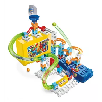 Zestaw konstrukcyjny VTech Marble Rush M400 — 80 elementów, interaktywny tor kulkowy