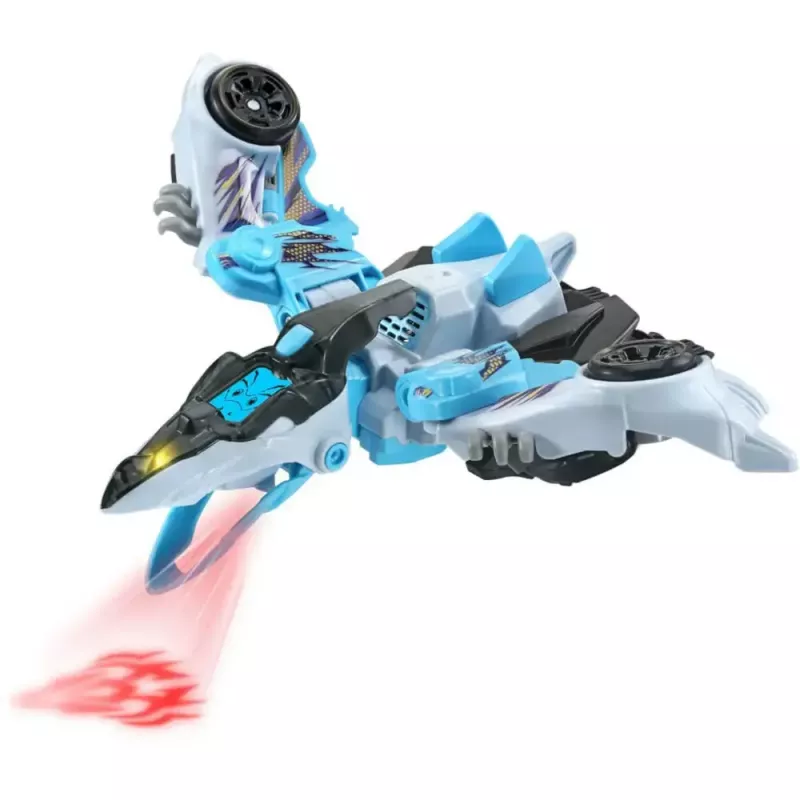 Transformujący Zabawka VTech Switch & Go Dinos Ognisty Pterodaktyl — model VTech 80-572804, elektroniczny transformujący dinozaur/pojazd