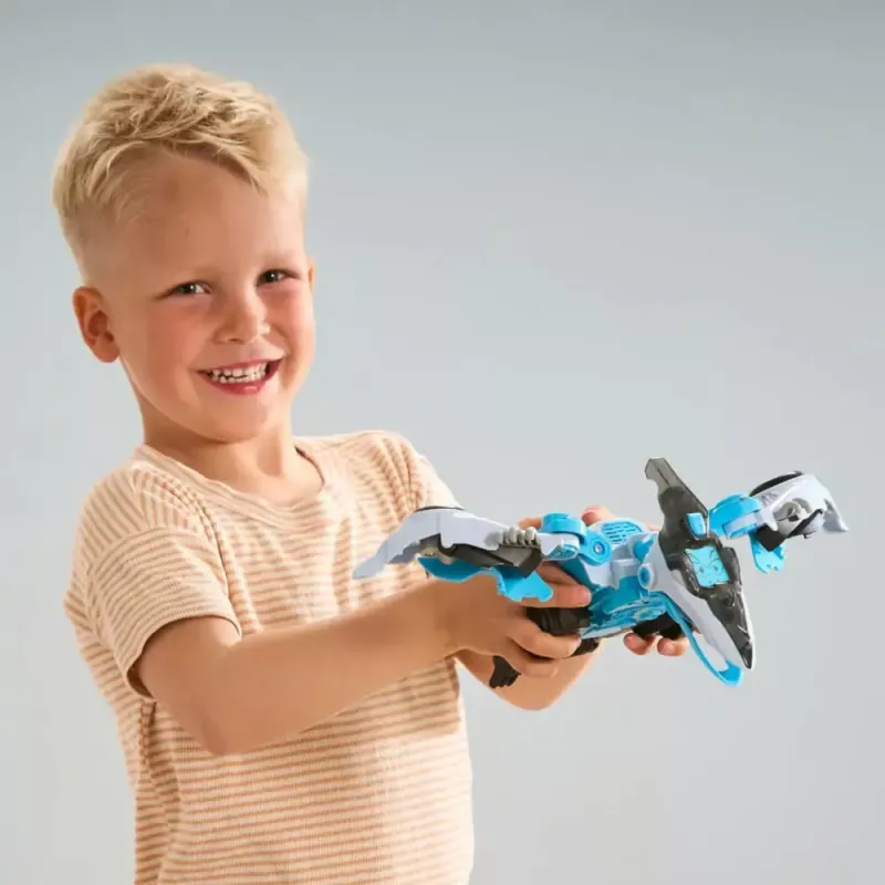 Transformujący Zabawka VTech Switch & Go Dinos Ognisty Pterodaktyl — model VTech 80-572804, elektroniczny transformujący dinozaur/pojazd