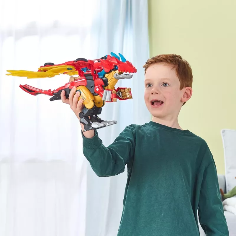 Figurka zabawkowa VTech Switch & Go Combo Mega Dragon — transformujący zestaw pojazd-smok