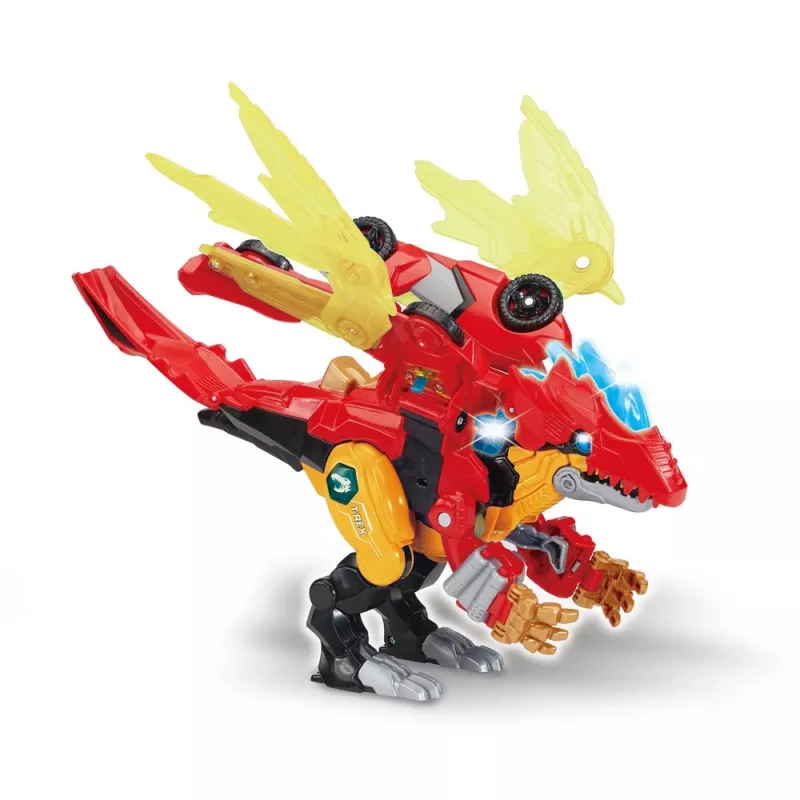 Figurka zabawkowa VTech Switch & Go Combo Mega Dragon — transformujący zestaw pojazd-smok