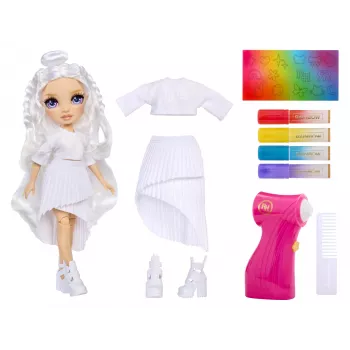 Rainbow High Air Brush & Create Fashion Dolls - fioletowy Eyes, Lalka modowa, Kobieta, 4 lat(a), Chłopiec/Dziewczynka, Wielokolorowy