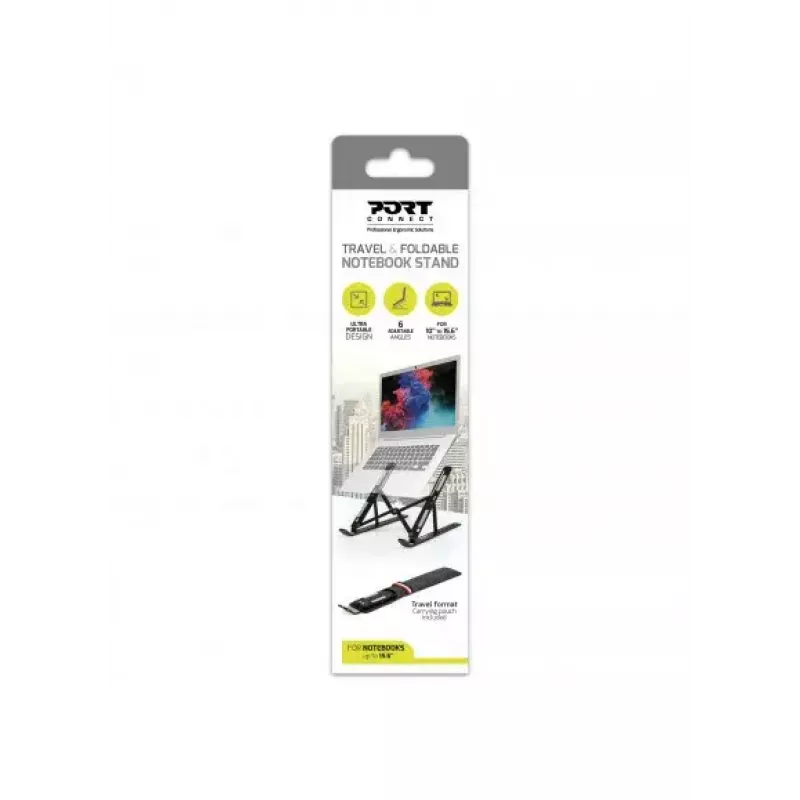 Podstawka pod laptop Port Designs 901107 Czarny Aluminium 39,6 cm