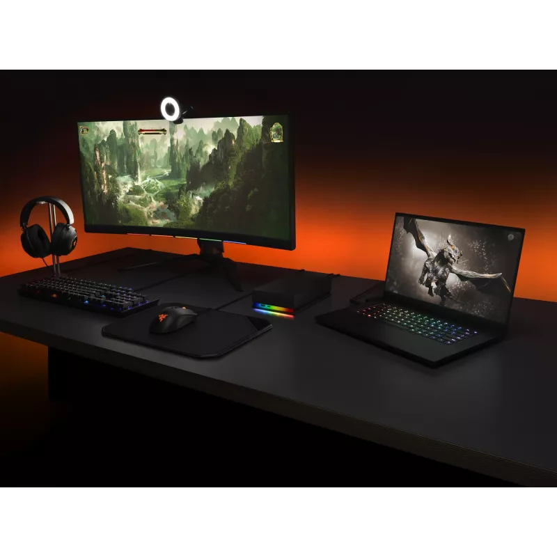 Seagate FireCuda Gaming Hub zewnętrzny dysk twardy 8 TB Micro-USB B / USB Type-A / USB Type-C 3.2 Gen 1 (3.1 Gen 1) Czarny
