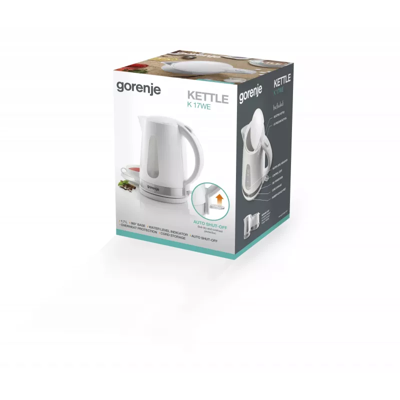 Czajnik elektryczny Gorenje K17WE 1,7 l 2200 W Biały