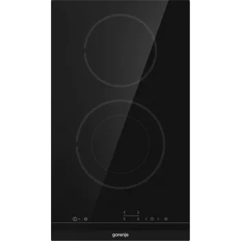 Gorenje Płyta ceramiczna ECT322BCSC, Czarny, Do zabudowy, Płyta ceramiczna, Ceramika szklana, 2 strefy, 2 strefy