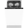 Gorenje Diskmaskin GV561D10 BK070, w pełni zabudowana, Slimline (45 cm), Biały, Standard (80 - 85 cm), Czarny, Przyciski
