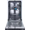 Gorenje Diskmaskin GV561D10 BK070, w pełni zabudowana, Slimline (45 cm), Biały, Standard (80 - 85 cm), Czarny, Przyciski