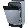 Gorenje Diskmaskin GV561D10 BK070, w pełni zabudowana, Slimline (45 cm), Biały, Standard (80 - 85 cm), Czarny, Przyciski