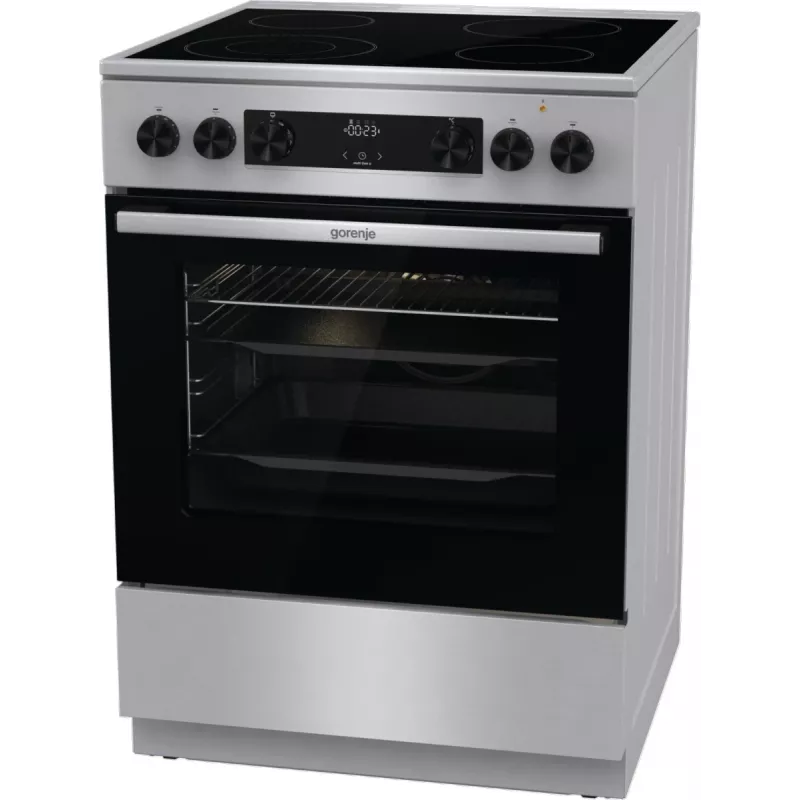 Kuchenka Gorenje GECS6C70XC wolnostojąca płyta grzewcza elektryczna stal nierdzewna