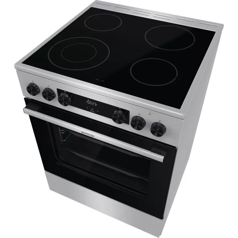 Kuchenka Gorenje GECS6C70XC wolnostojąca płyta grzewcza elektryczna stal nierdzewna