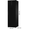Gorenje G600 Frysskåp FN619EABK6 H247B, 280 l, 12,6 kg/24h, SN-N, system No Frost, E, czarny