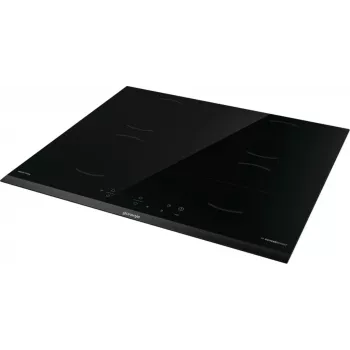 Płyta indukcyjna Gorenje GI6401BCE RAL9017, czarna, do zabudowy, 59,5 cm, płyta indukcyjna strefowa, ceramika szklana, 4 strefy grzewcze
