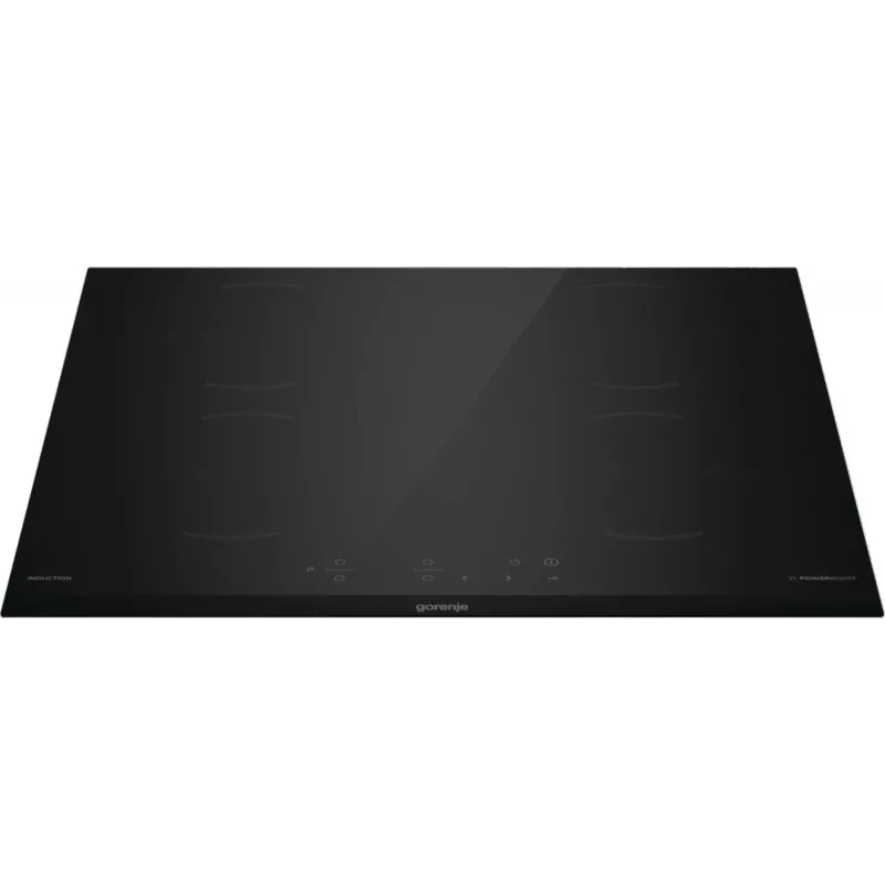Płyta indukcyjna Gorenje GI6401BCE RAL9017, czarna, do zabudowy, 59,5 cm, płyta indukcyjna strefowa, ceramika szklana, 4 strefy grzewcze