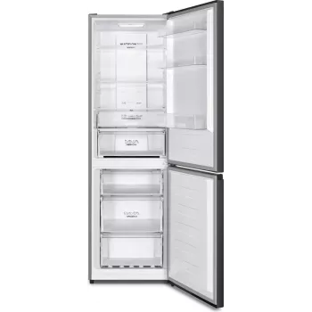 Gorenje Lodówko-zamrażarka NRK619CABXL4, 304 l, 6 kg/24 h, klasa C, komora Fresh Zone, czarny