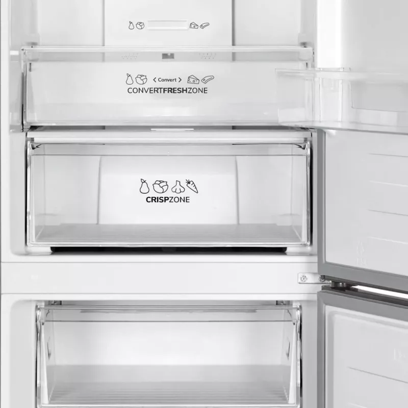 Gorenje Lodówko-zamrażarka NRK619CABXL4, 304 l, 6 kg/24 h, klasa C, komora Fresh Zone, czarny