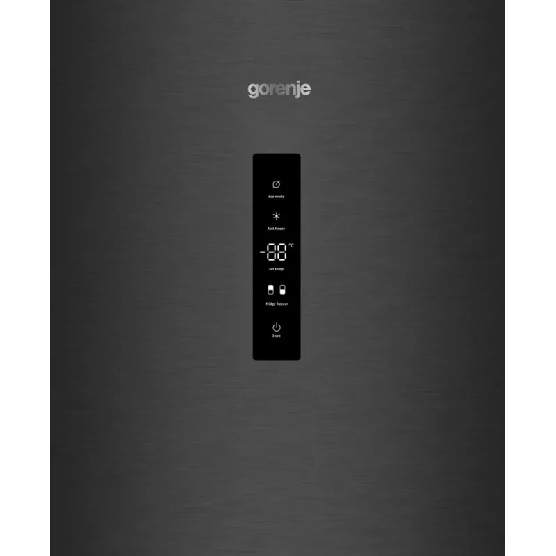 Gorenje Lodówko-zamrażarka NRK619CABXL4, 304 l, 6 kg/24 h, klasa C, komora Fresh Zone, czarny